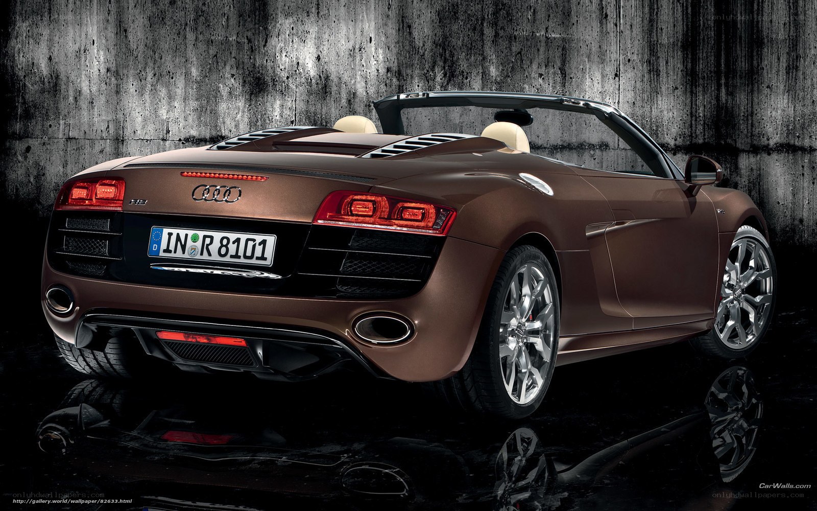 Audi R8 Spyder in bronze