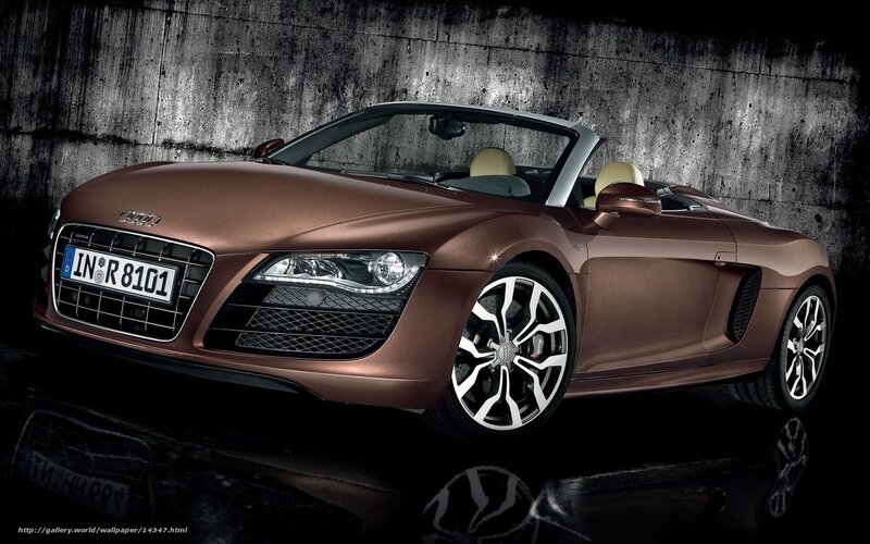 Audi R8 Spyder in bronze