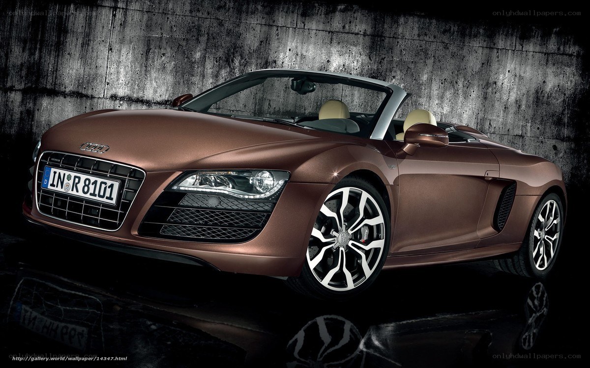 Audi R8 Spyder in bronze