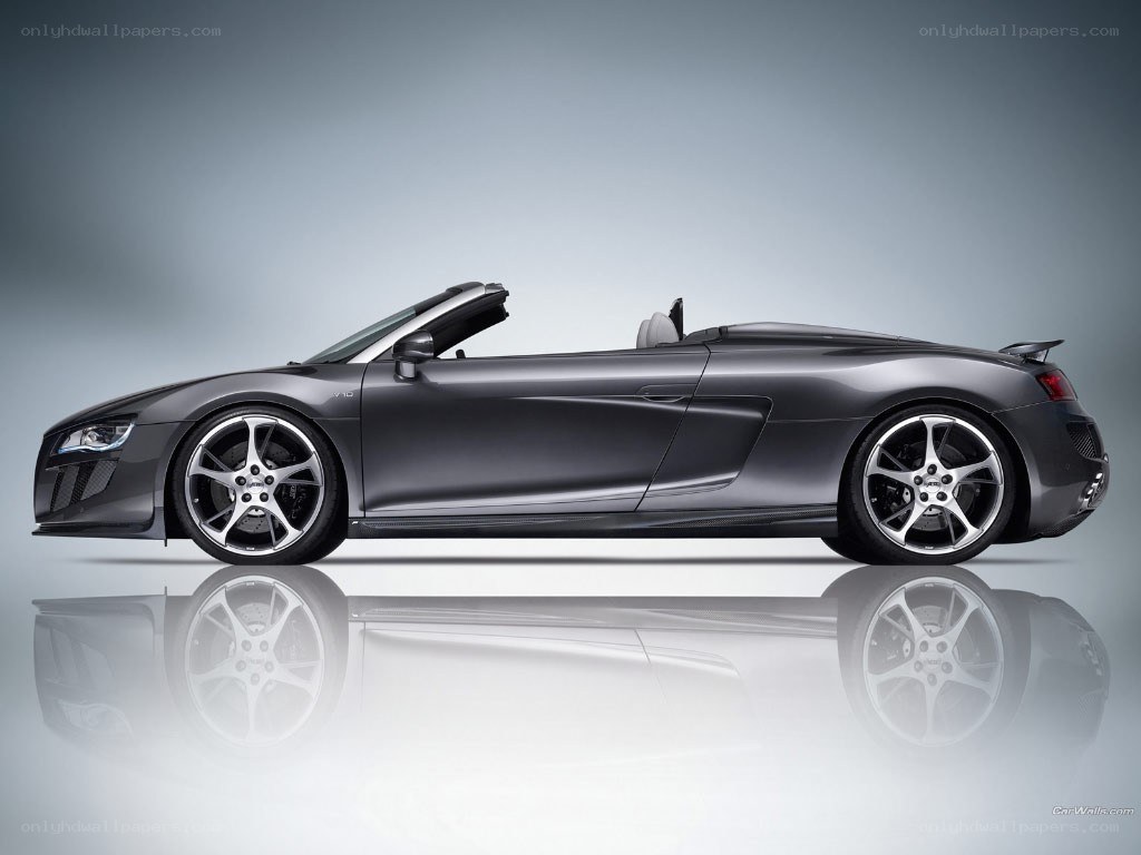 Audi R8 Spyder in gray