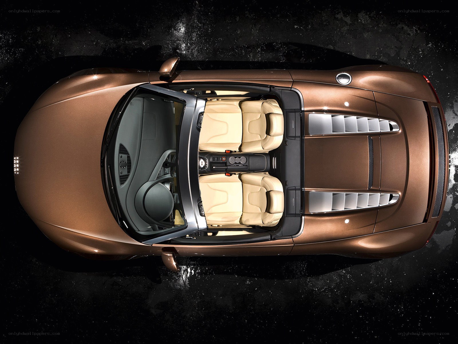 Audi R8 Spyder overhead view