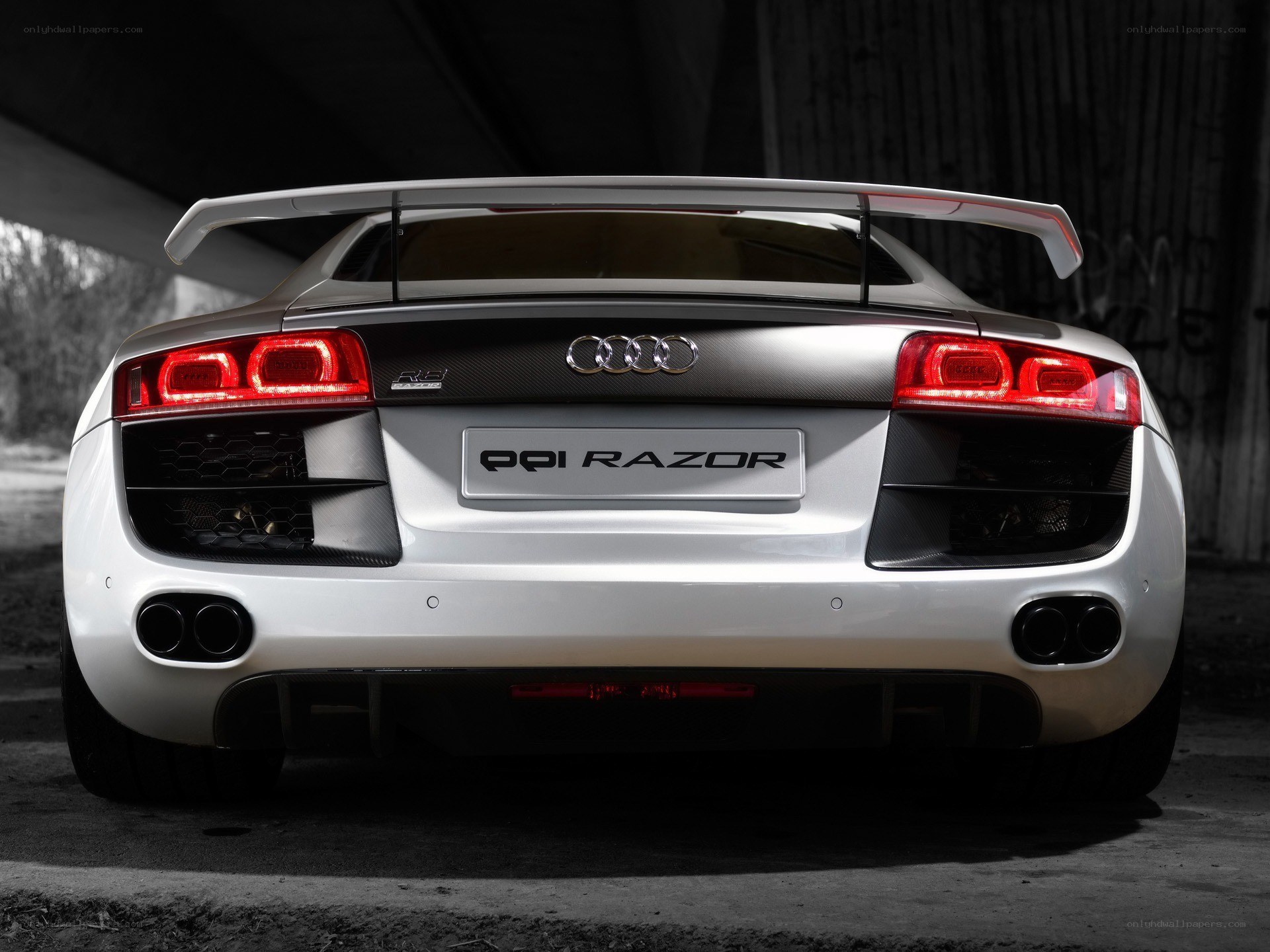 Audi R8 V10 Plus rear view