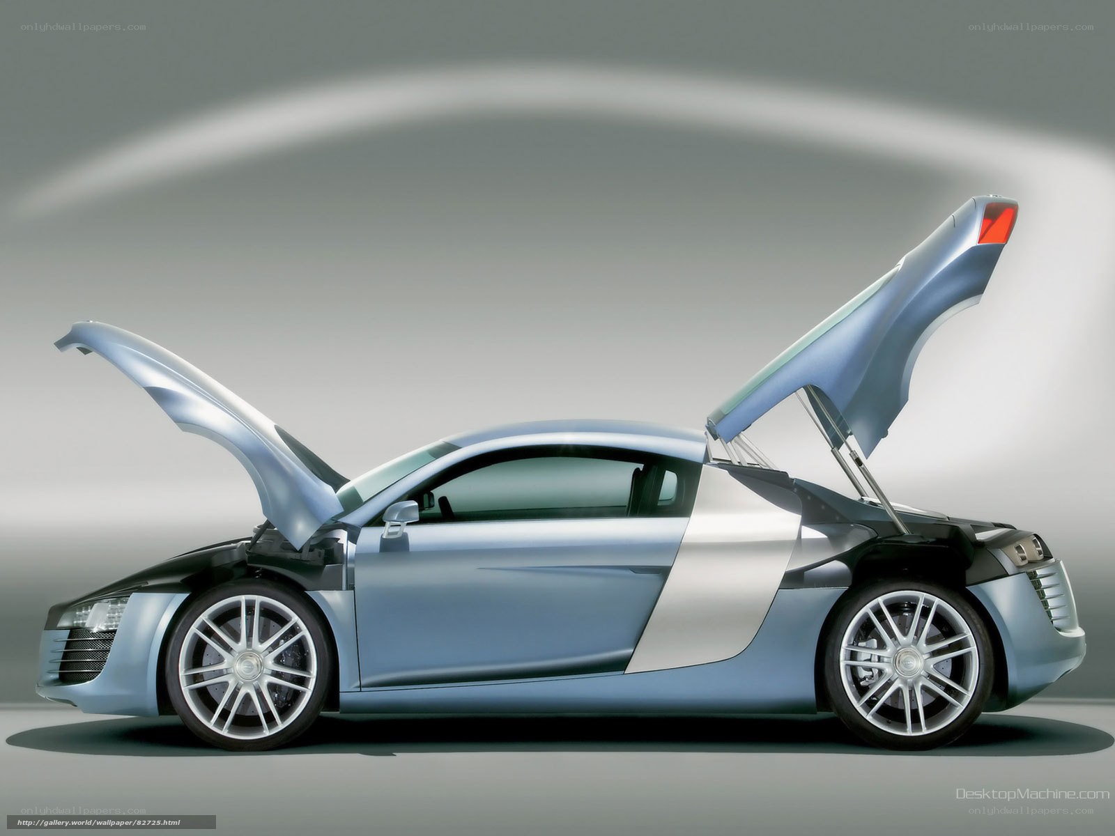 Audi R8 with open doors