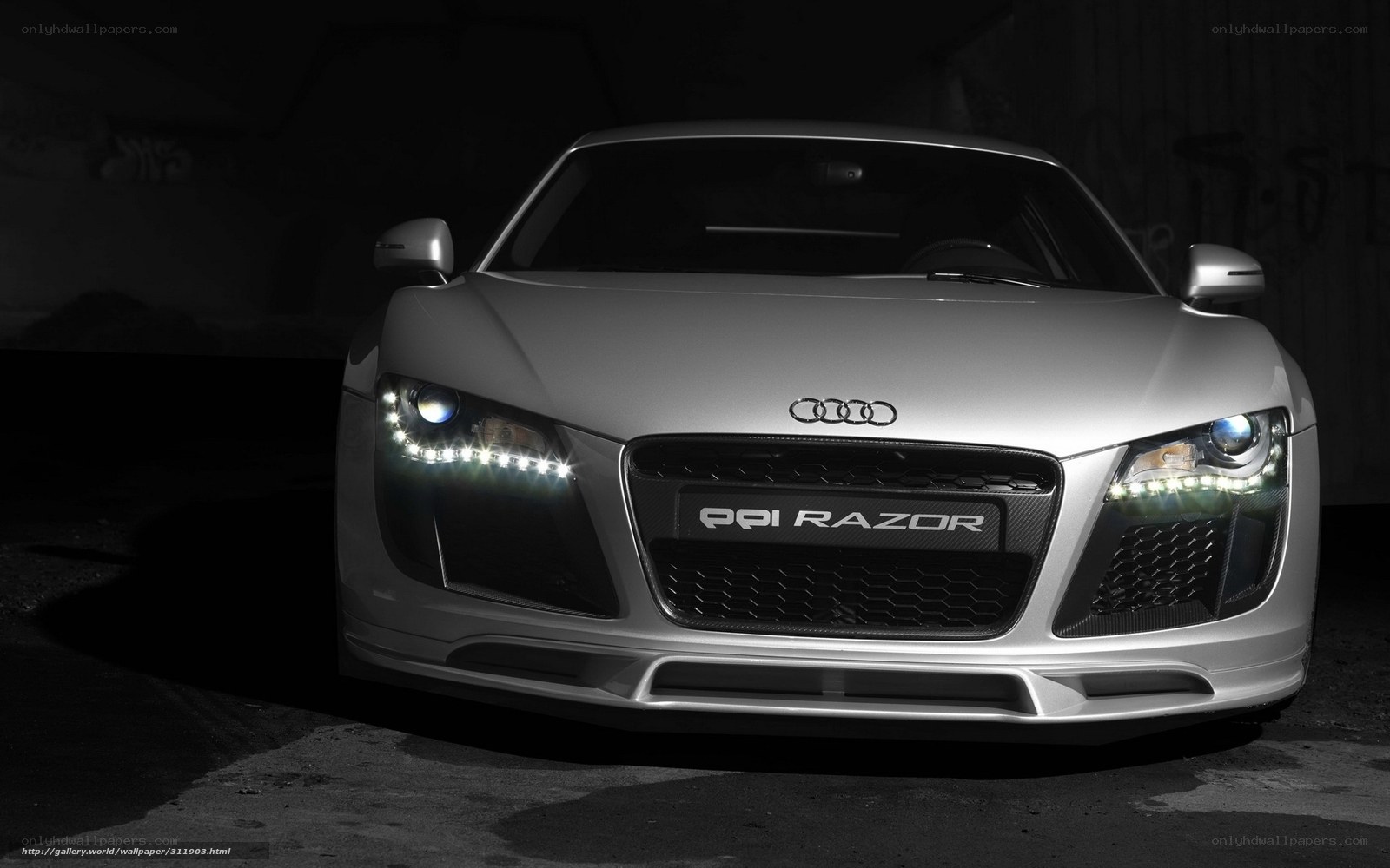 Audi R8 with RQI Razor front bumper