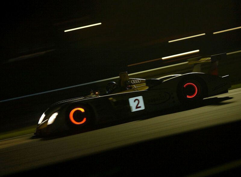 Audi Race Car at Night — Black