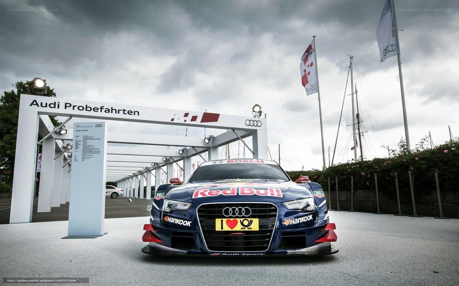 Audi race car at test drive event