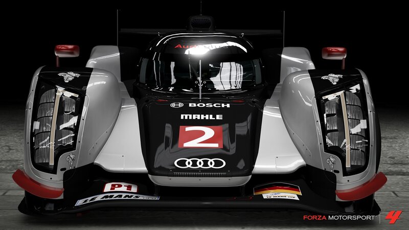Audi Race Car — Black, Dramatic, 3d Render