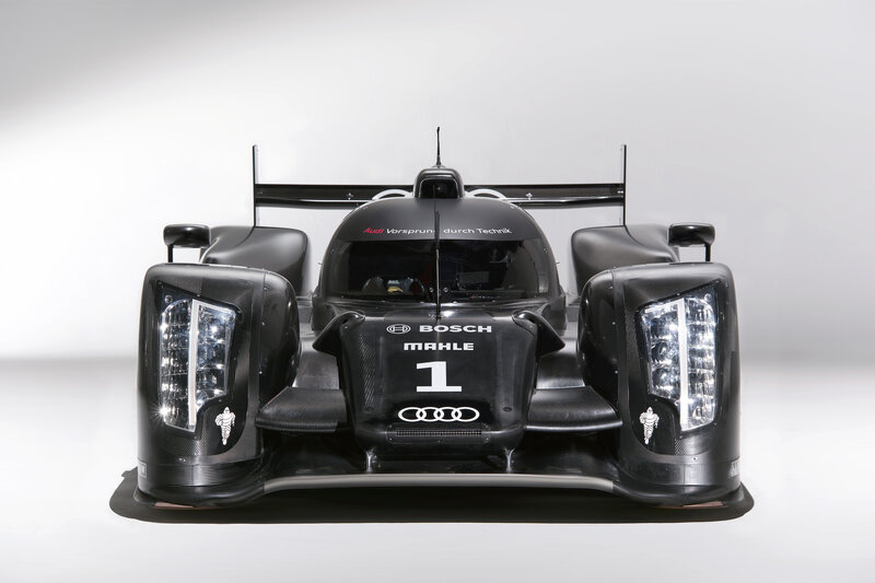 Audi Race Car — Black, Neutral, Photograph, Carbon Fiber