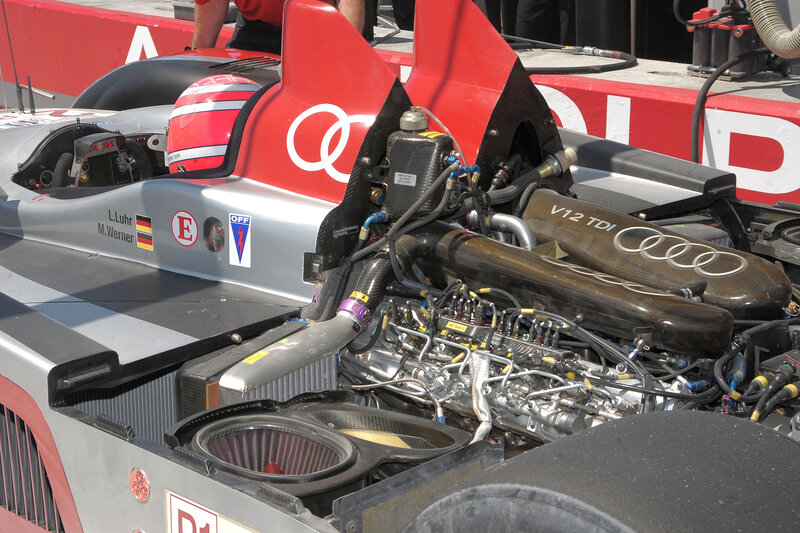 Audi race car engine