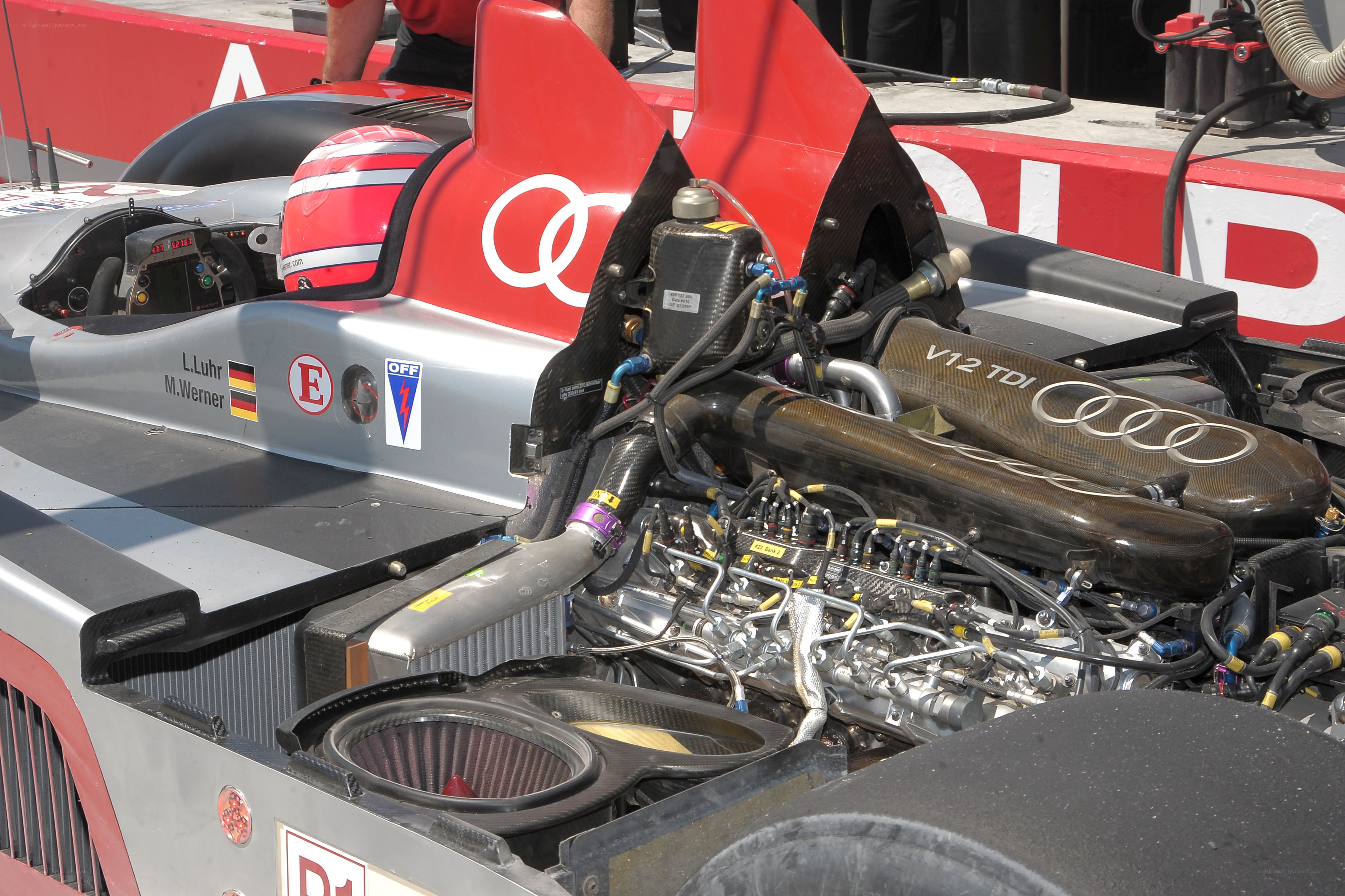 Audi race car engine