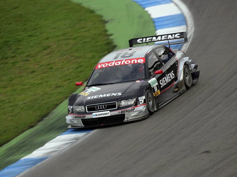 Audi race car on a track