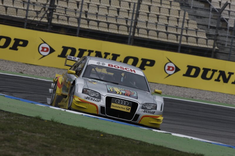 Audi race car on a track