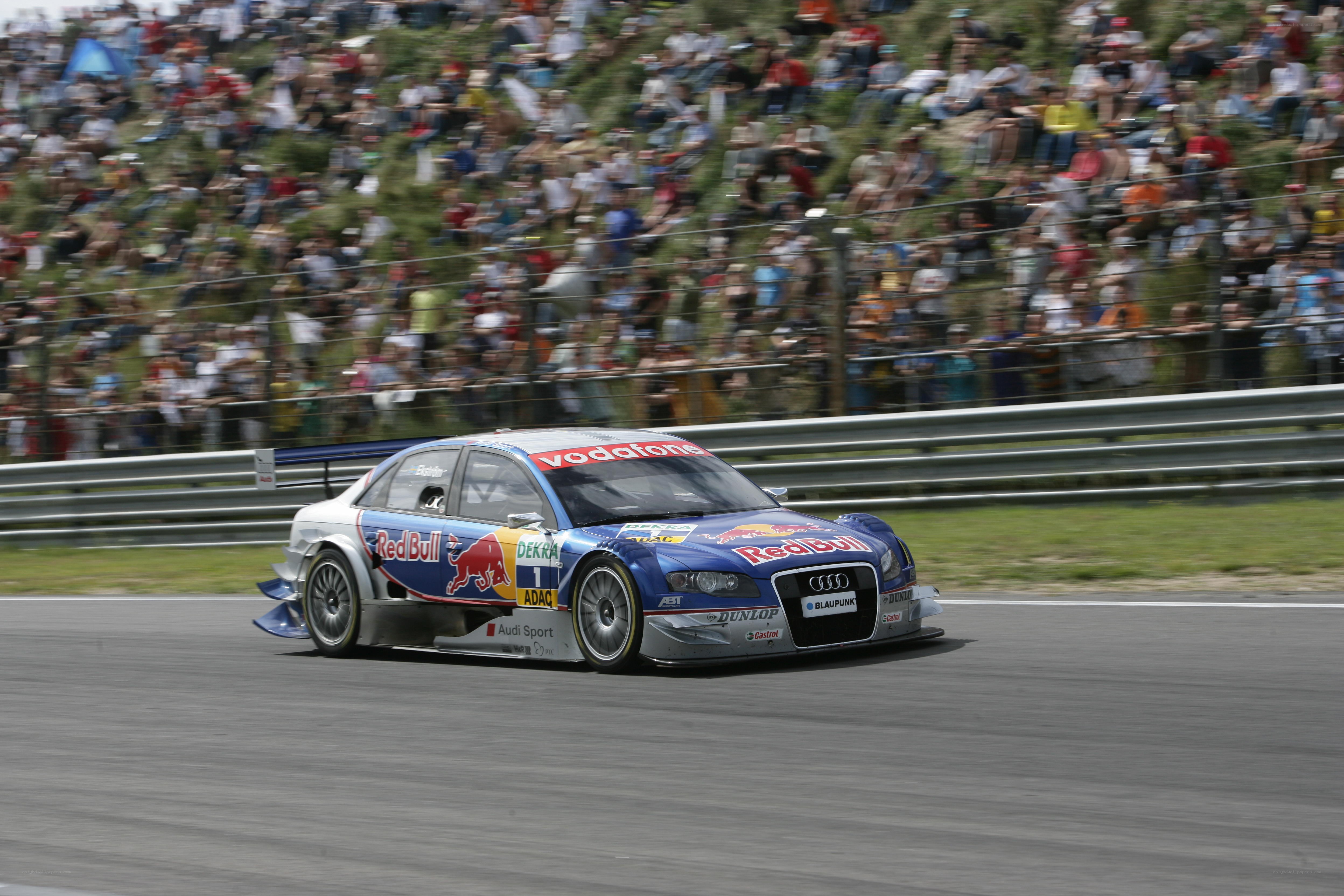 Audi race car on track