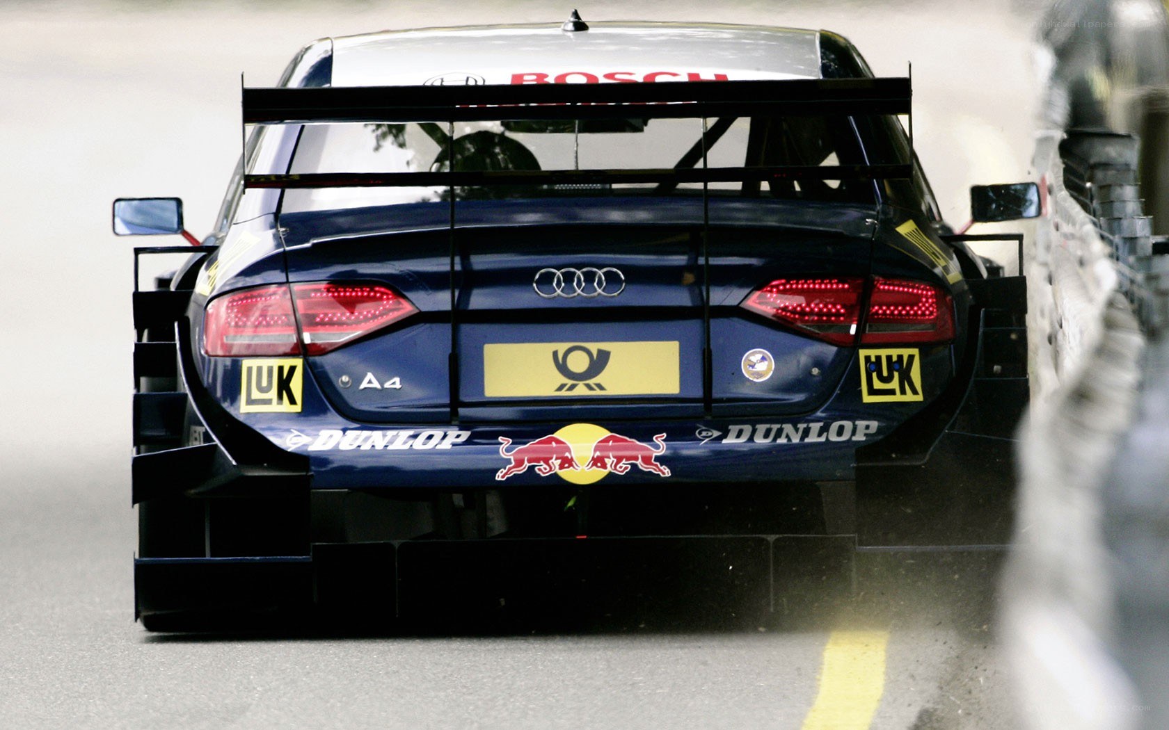 Audi race car on track