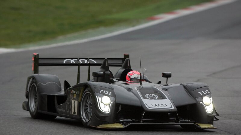 Audi Race Car on Track — Black