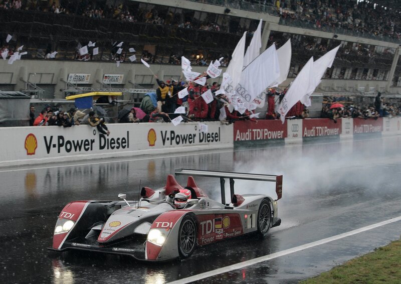 Audi Race Car on Track — Red