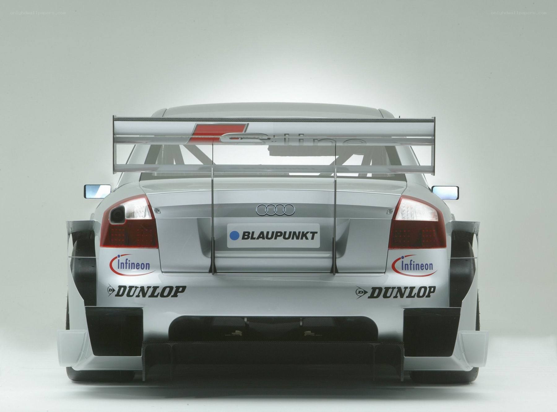 Audi race car rear view