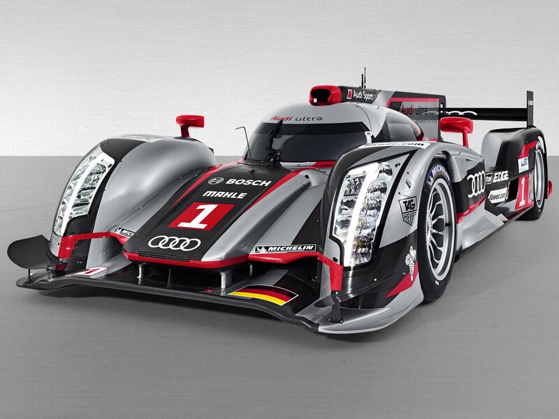 Audi Race Car — Silver, Dynamic, Photograph, Racing Car