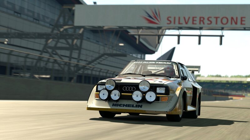 Audi rally car at Silverstone