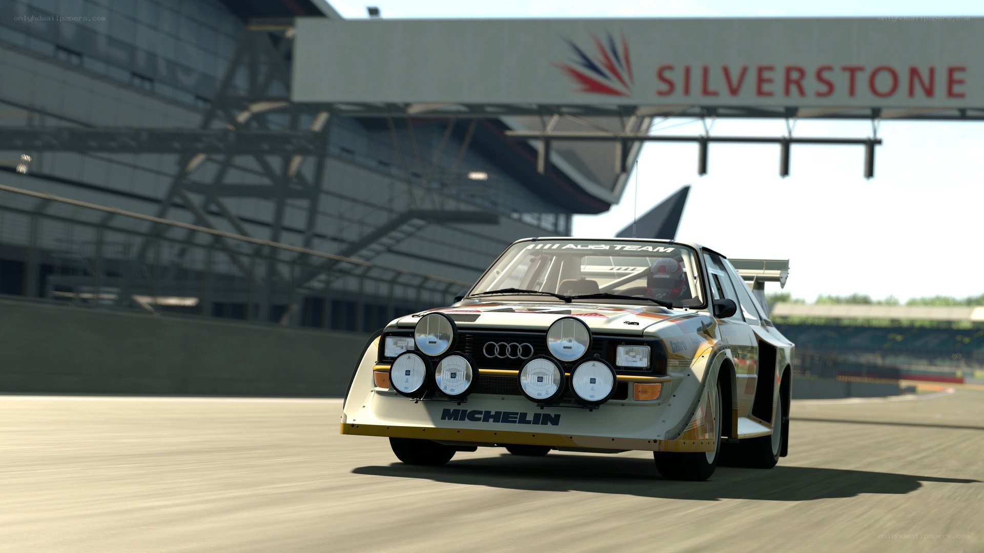 Audi rally car at Silverstone