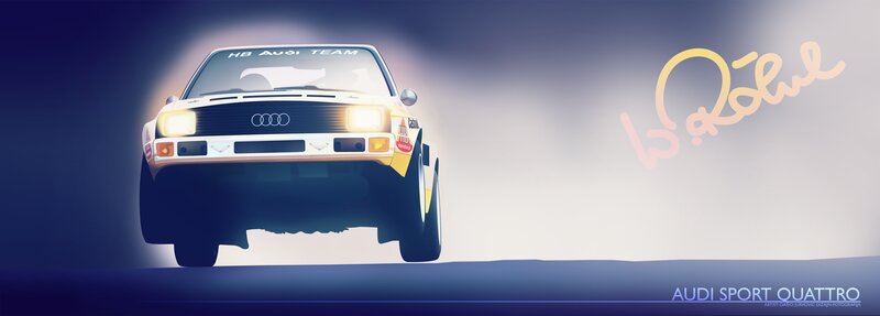 Audi Rally Car — Blue
