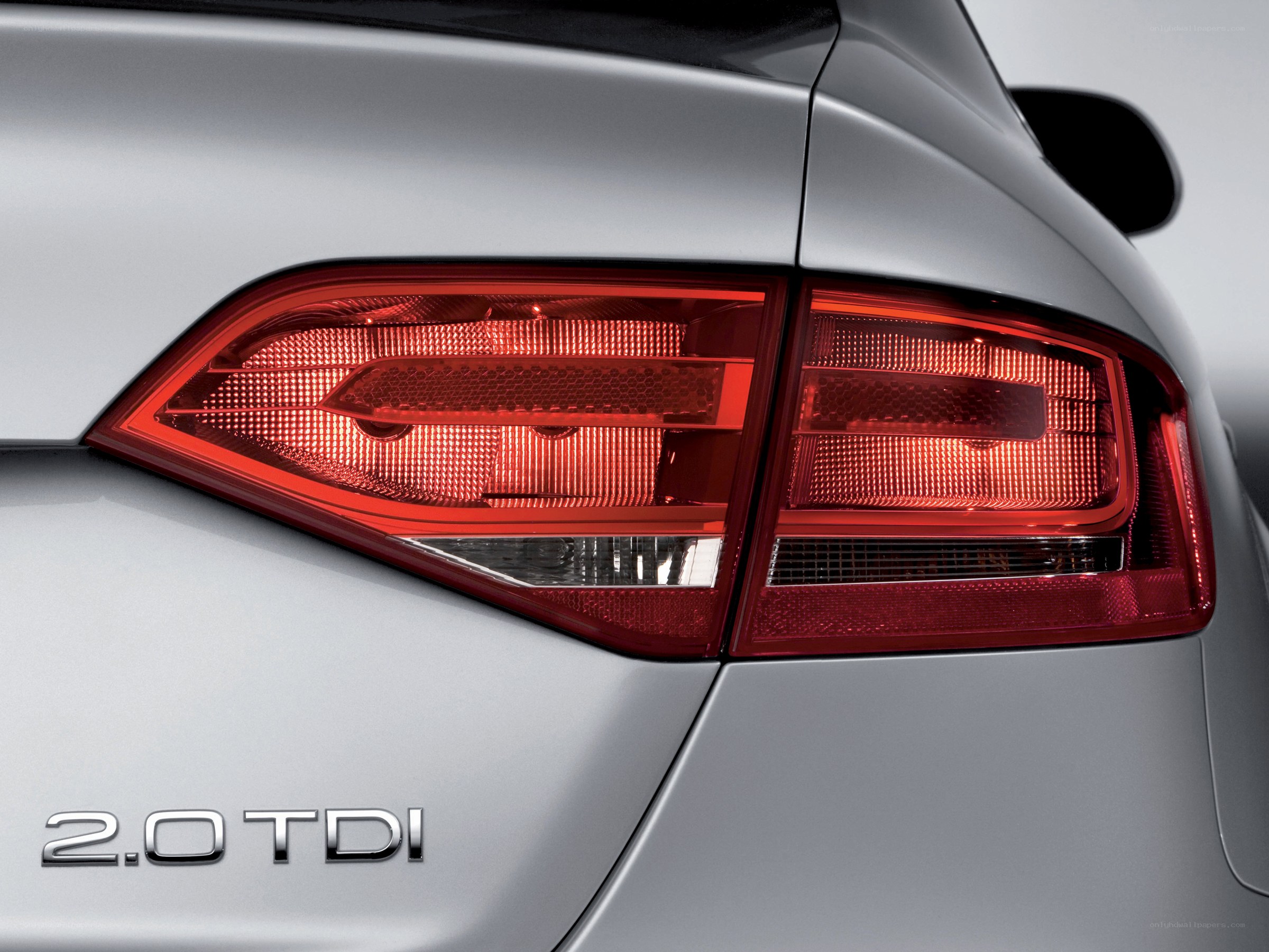 Audi rear taillight close-up