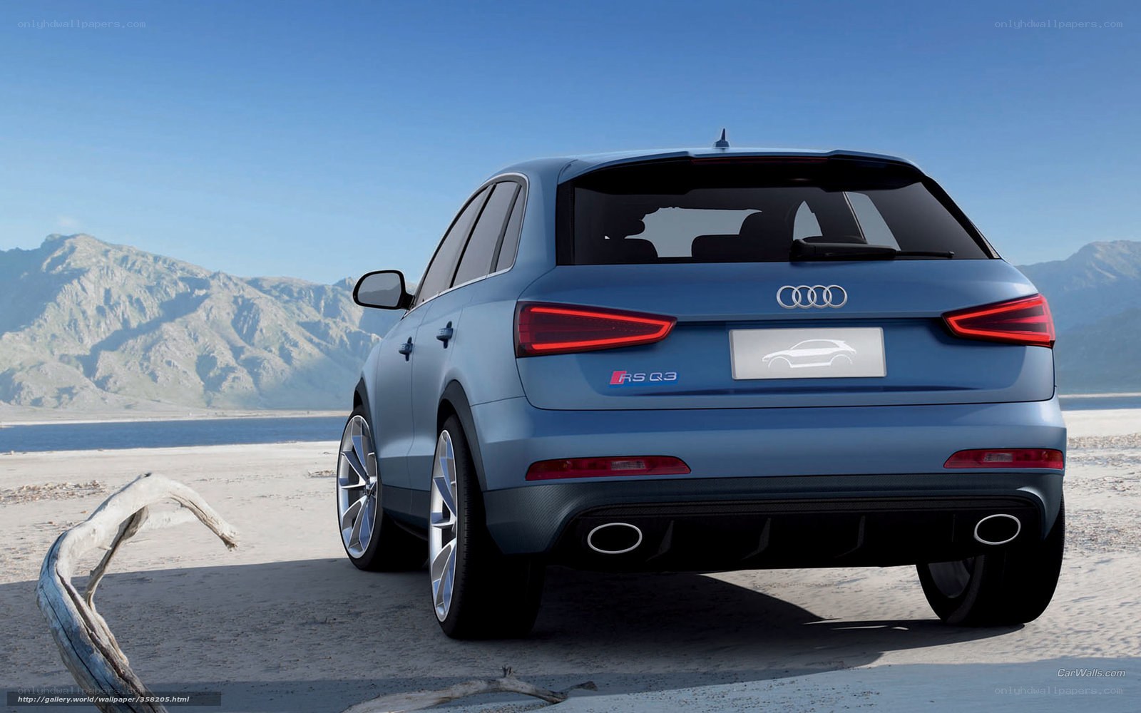Audi RS Q3 on a beach