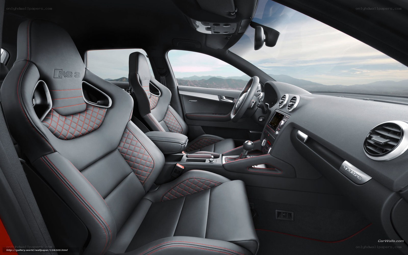 Audi RS3 interior view