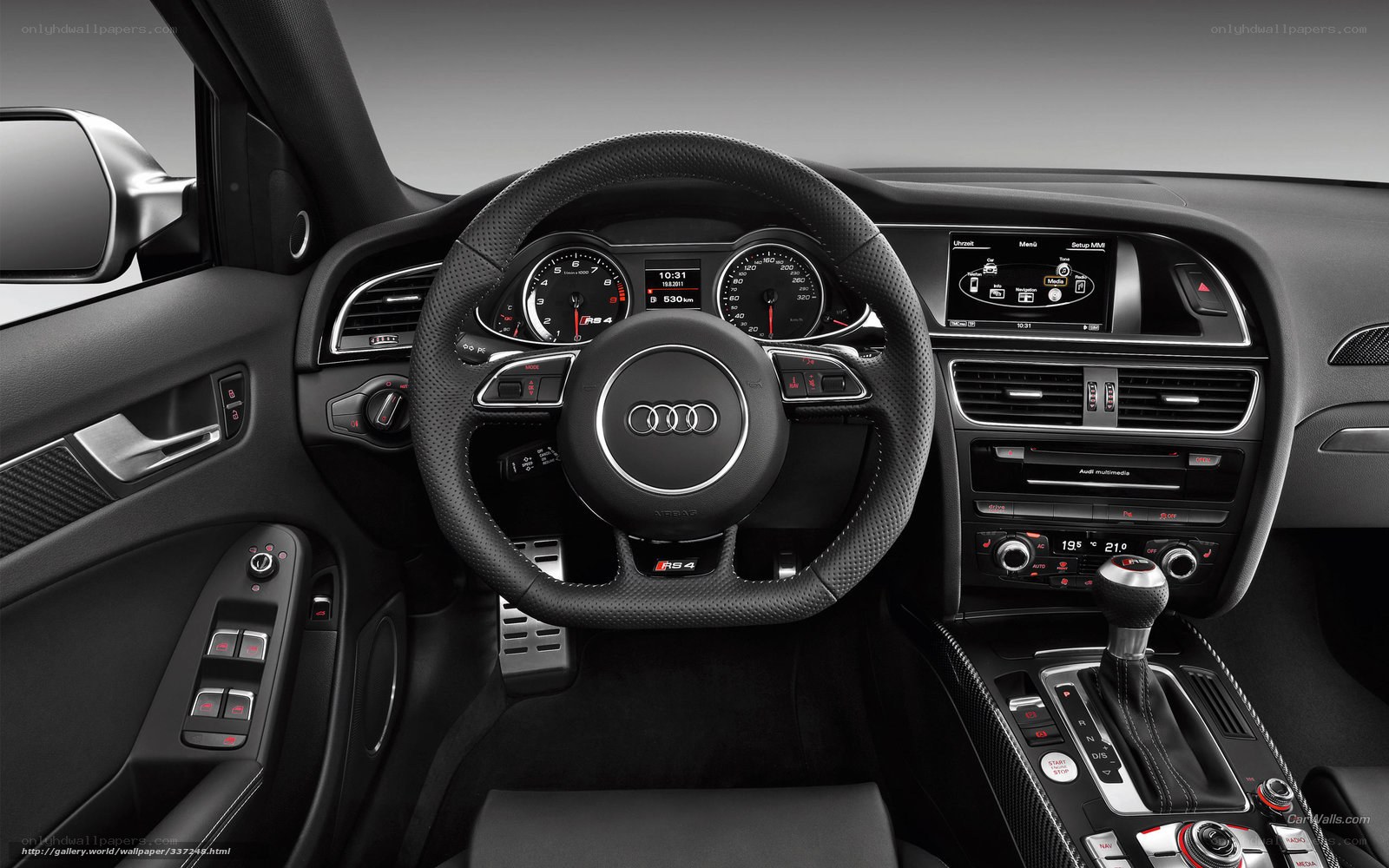 Audi RS4 interior dashboard
