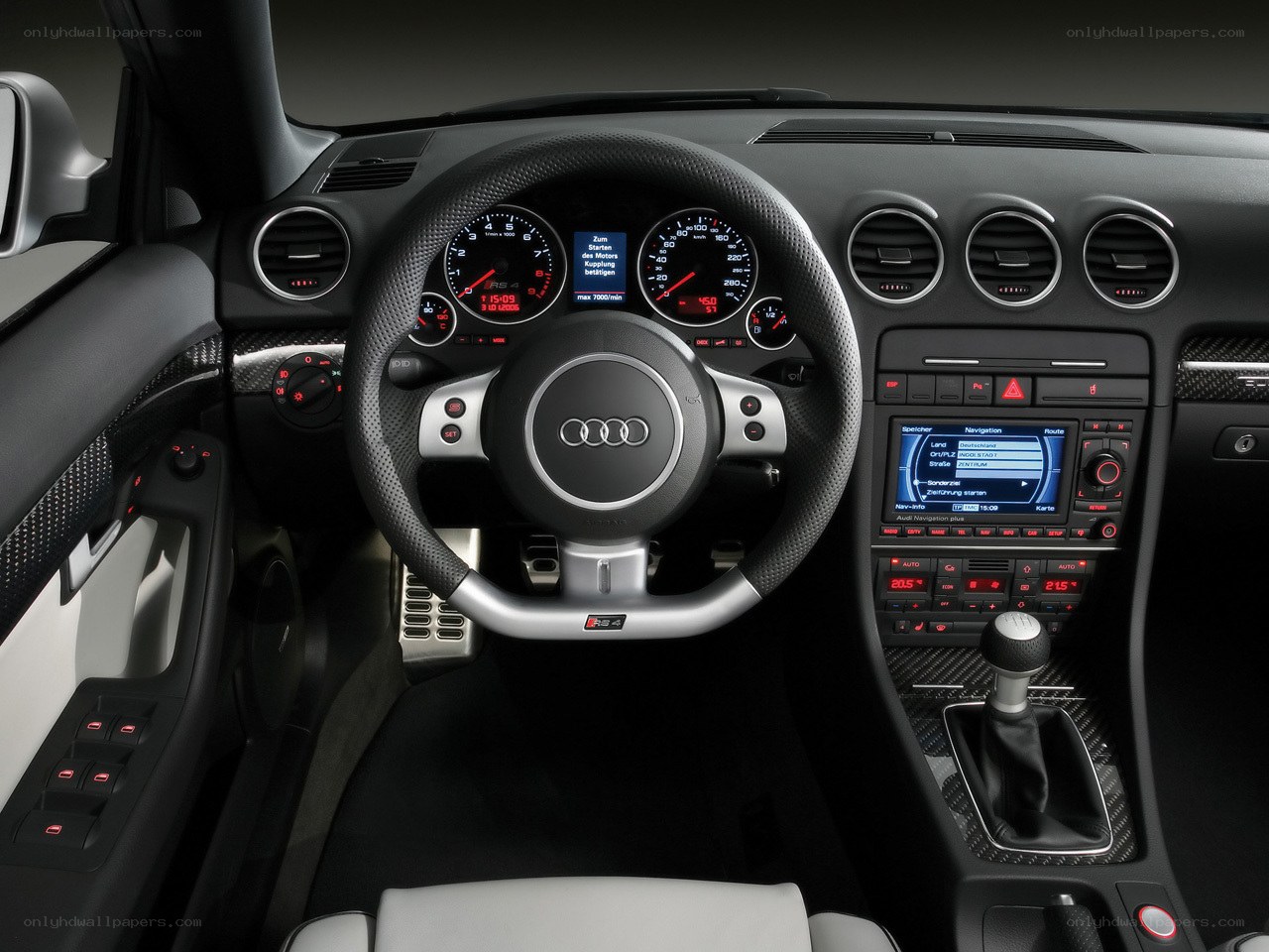 Audi RS4 interior dashboard