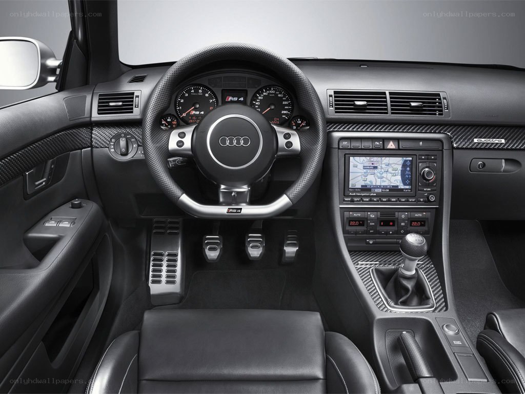 Audi RS4 interior dashboard