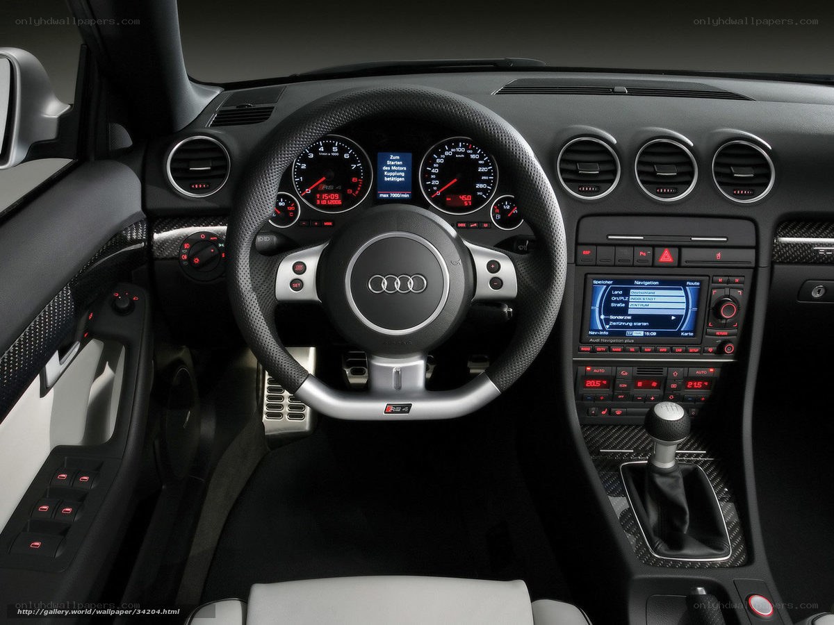Audi RS4 interior dashboard