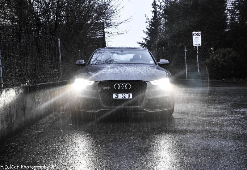 Audi RS5 in Rain