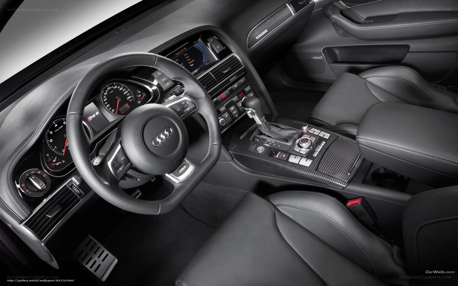 Audi RS6 interior dashboard