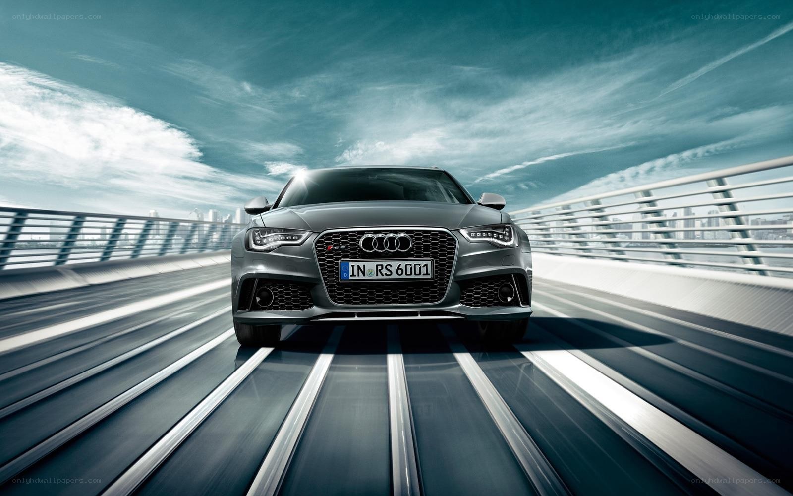 Audi RS6 on a bridge