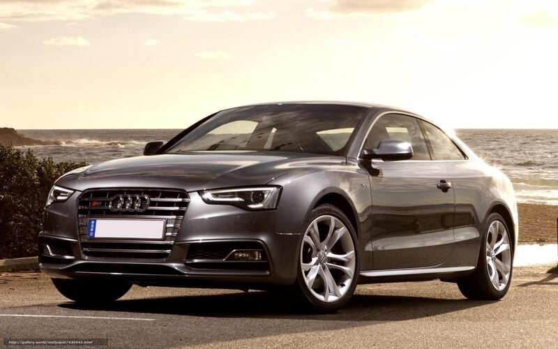 Audi S5 Coupe by the sea