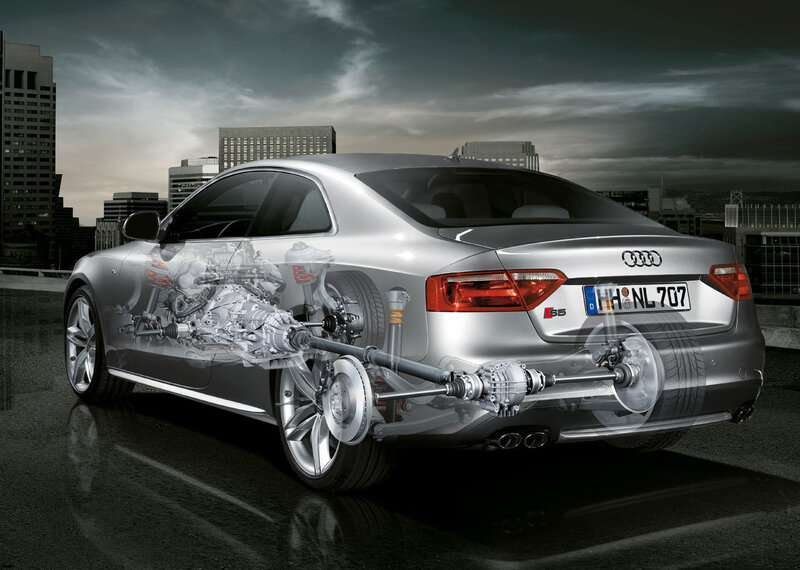 Audi S5 cutaway view