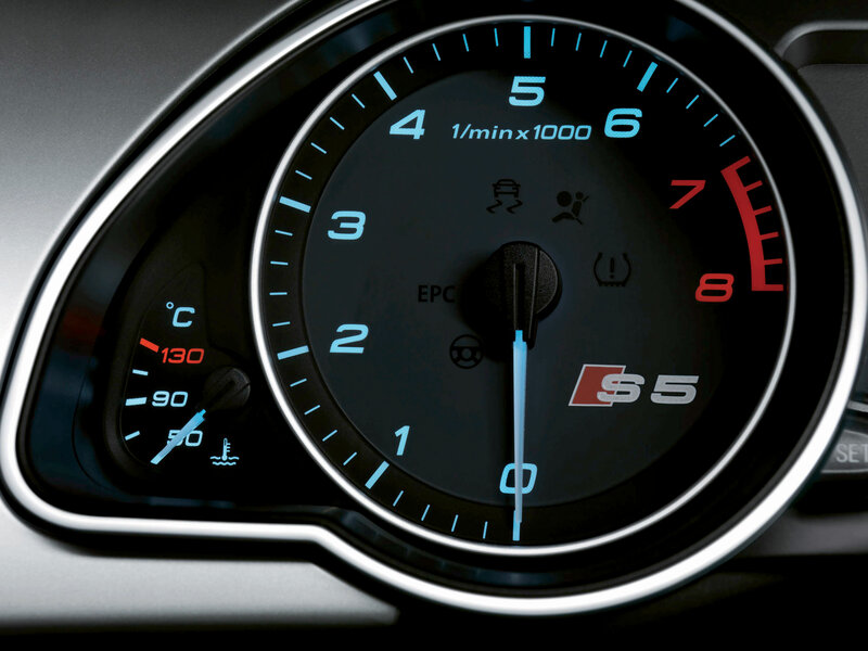 Audi S5 dashboard close-up