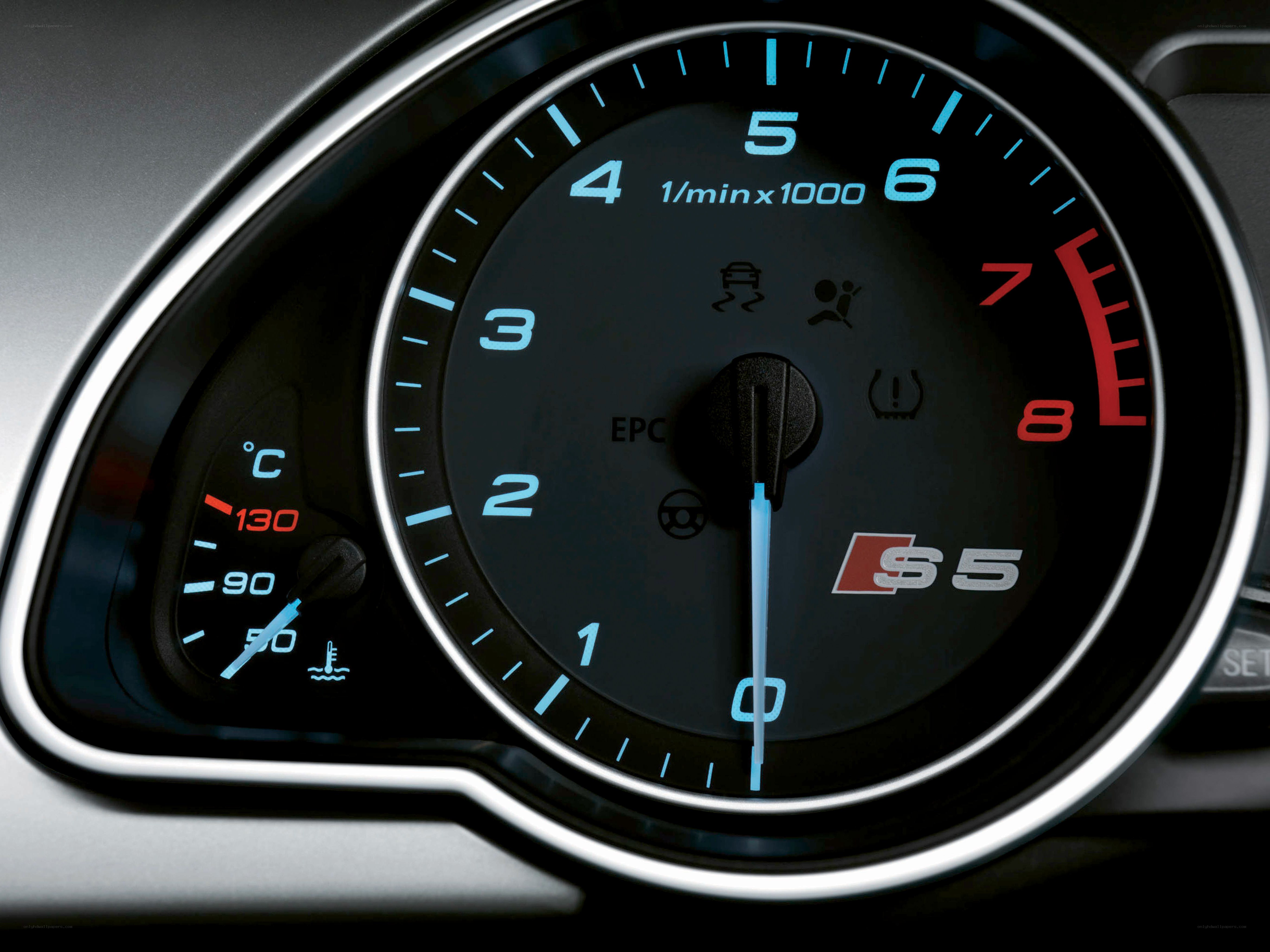 Audi S5 dashboard close-up