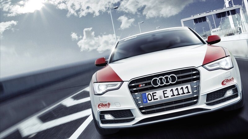 Audi S5 on a highway