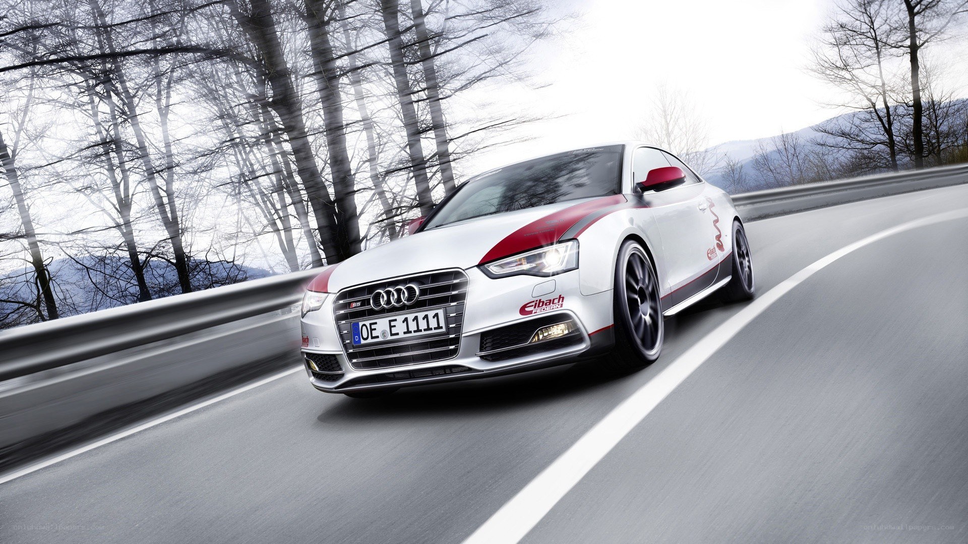 Audi S5 on a winding road