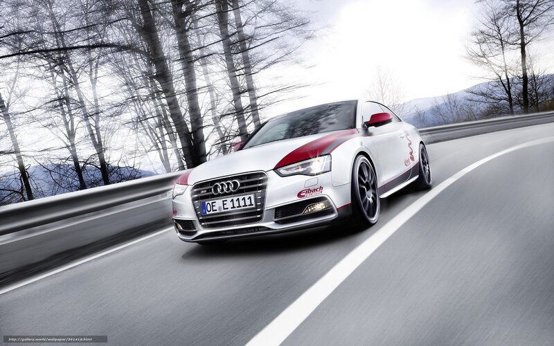 Audi S5 on a winding road