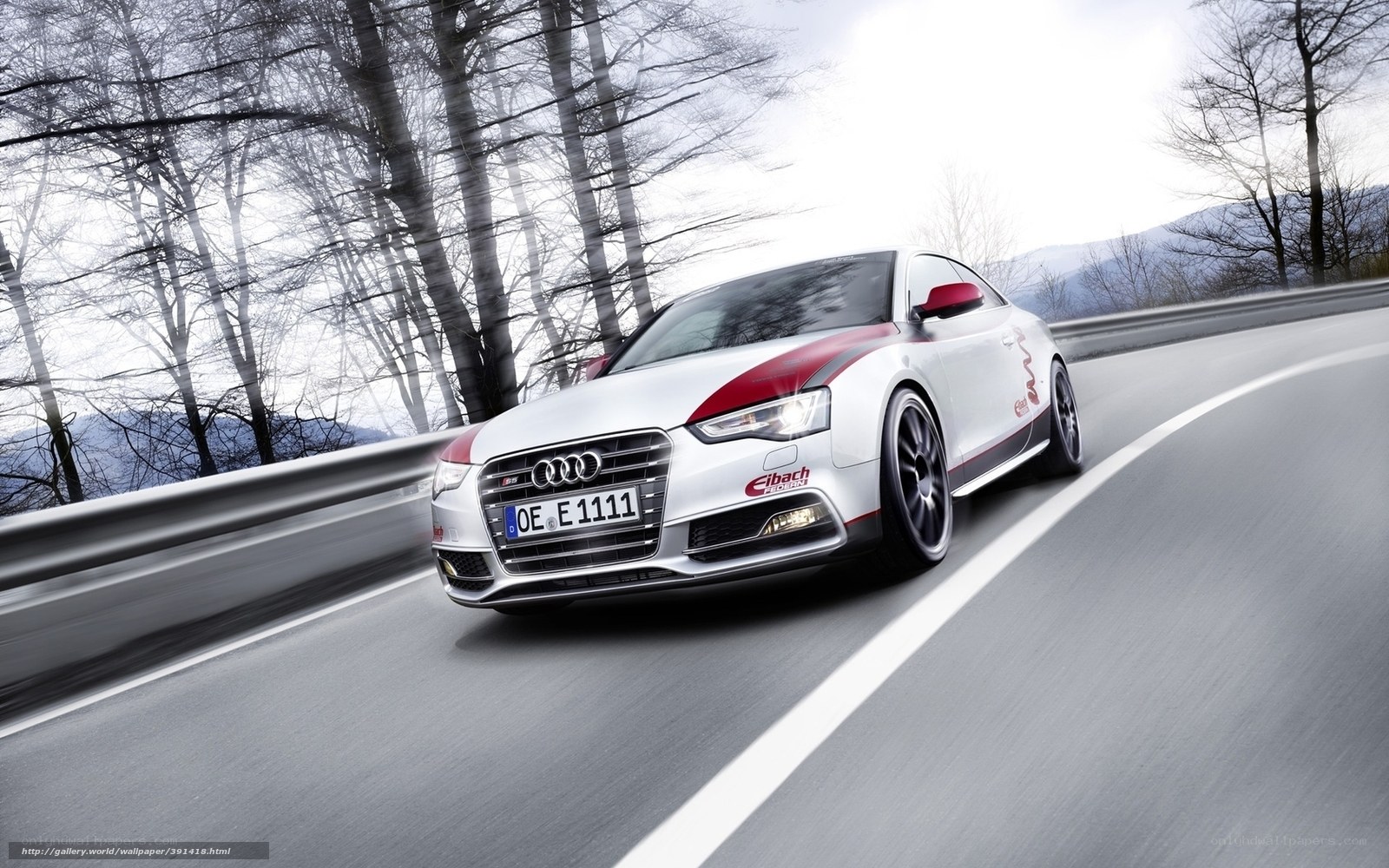 Audi S5 on a winding road
