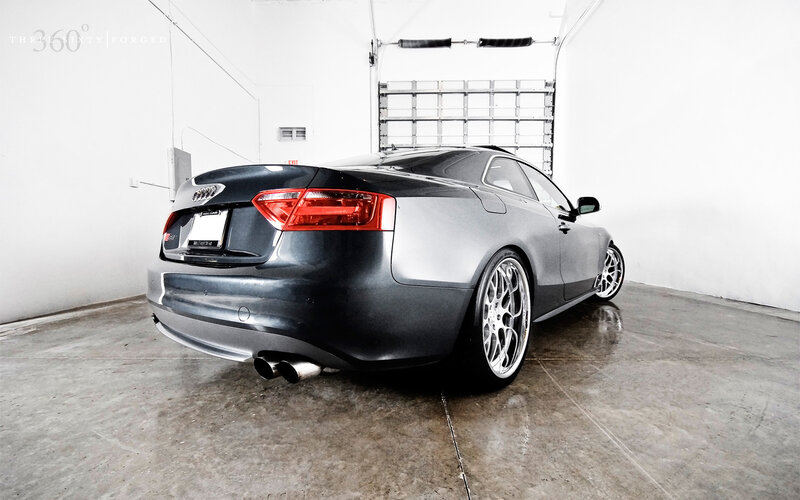 Audi S5 with custom wheels