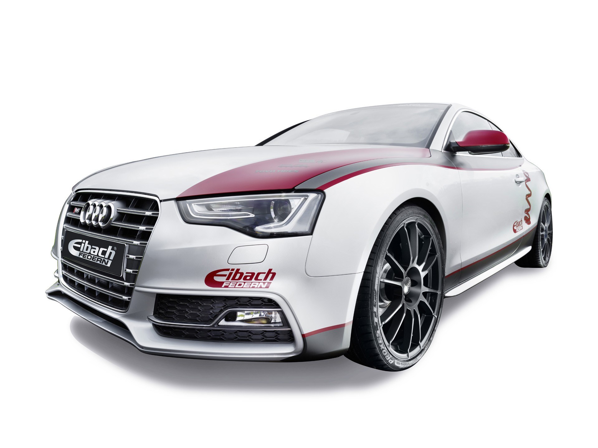 Audi S5 with Eibach branding