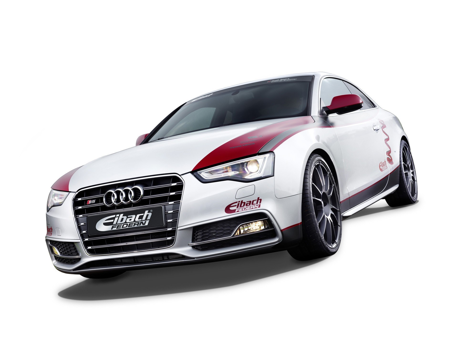 Audi S5 with Eibach Federn branding