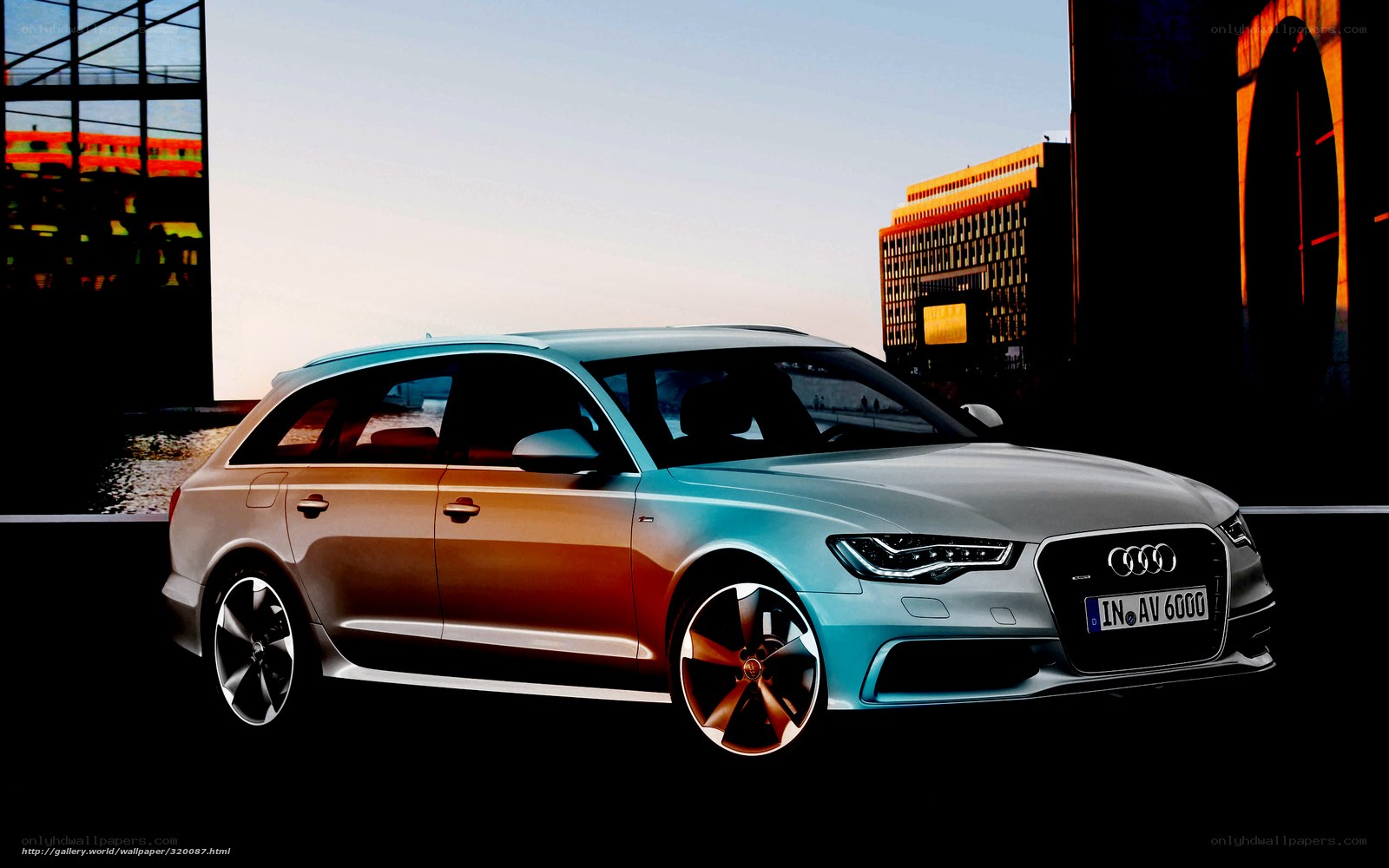 Audi S6 Avant in city
