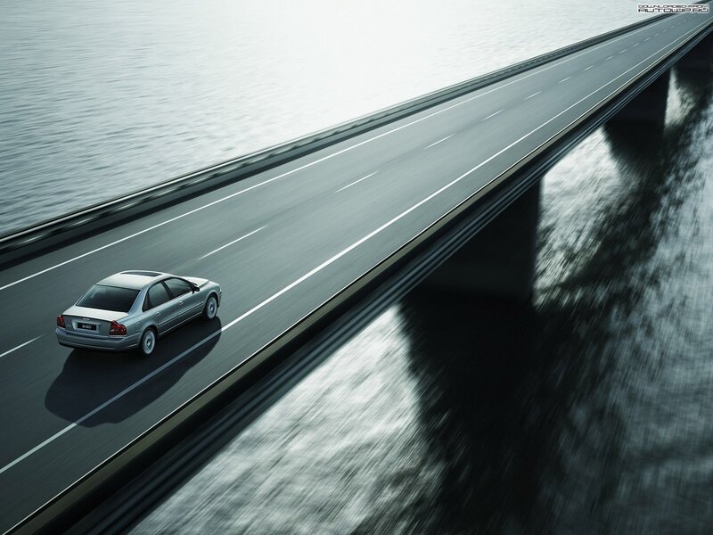 Audi S6 on a coastal highway