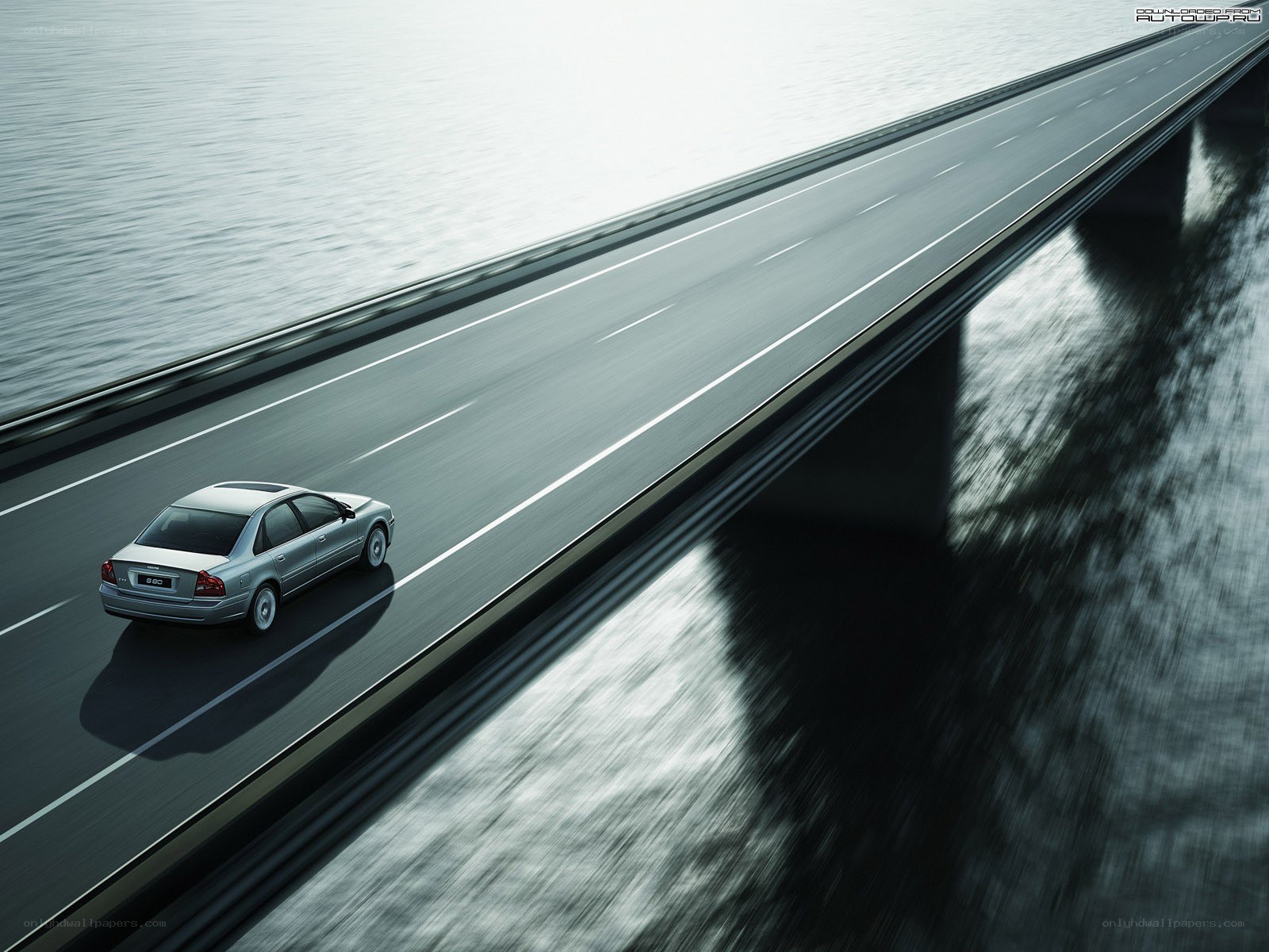 Audi S6 on a coastal highway