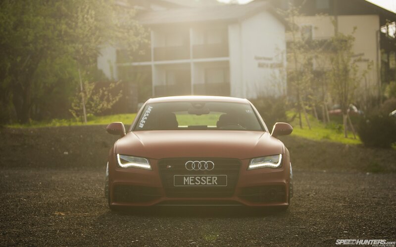 Audi S7 in matte red